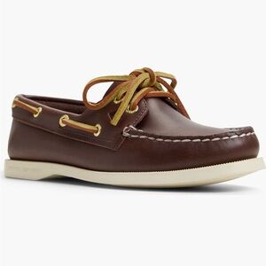 Sperry Brown Leather Boat Shoes